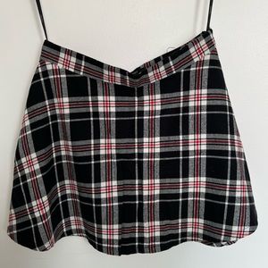 Plaid Mini Skirt